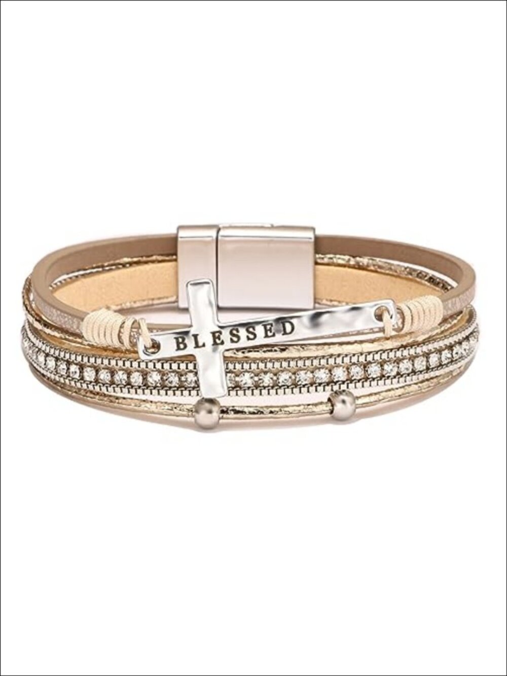 Leather Wrap Bracelet Stacked Cuff Boho Western Jewelry for Women